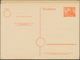 20605 Berlin - Ganzsachen: 1952. Postkarte 8 Pf Rotorange Rathaus Im Gezähnten, Senkrechten 8er-Streifen M - Other & Unclassified