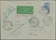 20628 Berlin - Postschnelldienst: 1950, Schnelldienstbrief 80 Pfennig Bauten I Als EF Ab Halensee 1 29.8.5 - Covers & Documents