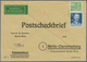 20630 Berlin - Postschnelldienst: 1952, 10 Pfg Bauten Und 5 Pfg Männer I Zusammen Auf Postscheckbrief Per - Briefe U. Dokumente