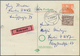 20637 Berlin - Postschnelldienst: 1954, Schnelldienstkarte Mit AFS =080= Justizbehörden Berlin Ab NW 40 6. - Covers & Documents