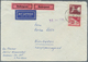 20640 Berlin - Postschnelldienst: 1958/1961 Luftpostbrief, Mit Rohrpost Zum Flughafen ( 25 + 20 RP) Mit 20 - Covers & Documents