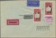 20640 Berlin - Postschnelldienst: 1958/1961 Luftpostbrief, Mit Rohrpost Zum Flughafen ( 25 + 20 RP) Mit 20 - Covers & Documents