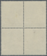 20694 Saarland (1947/56): 1947, 2 Fr. Auf 12 Pfg. Schwarzgrauoliv, Postfrischer 4-er Block Mit Nur Einmal - Unused Stamps