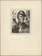 20701 Saarland (1947/56): 1948 (ca), Nicht Angenommener Entwurf, Zeichnung Auf Karton. - Unused Stamps