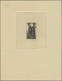 20703 Saarland (1947/56): 1948, 10 - 50 Fr. Freimarken, 4 Werte Als 'Épreuves D'artiste' In Schwarz Mit Kü - Unused Stamps