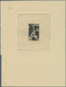 20703 Saarland (1947/56): 1948, 10 - 50 Fr. Freimarken, 4 Werte Als 'Épreuves D'artiste' In Schwarz Mit Kü - Unused Stamps
