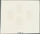 20705 Saarland (1947/56): 1948, Freimarken 10 Bis 50 Fr. Als "Èpreuve Collective", Farbdruck Auf Kartonpap - Unused Stamps