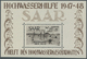 20711 Saarland (1947/56): 1948, Hochwasserhilfe, Einwandfrei Postfrisches Blockpaar Im Originalformat Ohne - Unused Stamps