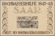 20716 Saarland (1947/56): 1948, Hochwasser-Flugpostblock Als Ministerblock Auf Kartonpapier Ohne Gummierun - Unused Stamps