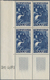 Delcampe - 20721 Saarland (1947/56): 1949, Volkshilfe Als Kompletter 4-er Block Satz Vom Unterrand, 268, 269 Und 271m - Unused Stamps