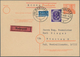 Delcampe - 20825 Bundesrepublik Deutschland: 1951, Posthorn 15 Pfg. Als Einzelfrankatur Auf Ansichtskarte Sowie Auf D - Other & Unclassified