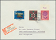 20876 Bundesrepublik Deutschland: 1965, Luxusbrief Als Fern-Einschreiben Mit 20 Pfg. Europa 'ungezähnt', 4 - Other & Unclassified