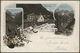 Delcampe - 21758 Ansichtskarten: 1895-1905, Tolles Album Mit 400 Gebrauchten AK An Eine Adresse, Nur Topographische K - 500 Postcards Min.