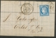 1872 Lettre N°60 Obl GC2818 Perpignan CAD T17. PYRENEES ORIENTALES(65). P3562 - 1849-1876: Période Classique