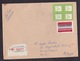 Uruguay: Registered Cover To Poland, 1989, 5 Stamps, Hydro Electricity, Dam, Energy, R-label (minor Damage) - Uruguay