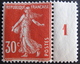 R1752/384 - 1921 - TYPE SEMEUSE - N°160 - MILL. 1 - NEUF* - Nuovi