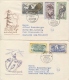 Czechoslovakia 1957 FDC 2 Posted Covers Tatra Mountains National Park Chamois Bear Gentian Edelweiss - Protezione Dell'Ambiente & Clima