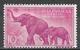Spanish Guinea 1957. Scott #B43 (M) Fauna, Elephants - Guinée Espagnole