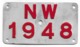 Velonummer Nidwalden NW 48 - Number Plates