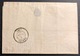 1856 Napoléon III N°14e Sur Lettre Pré-imprimée Du Conservatoire Des Hypothéques Obl PC 713 Avec Dateur Type 14 - 1853-1860 Napoleon III