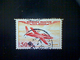 France, Scott #C31, Used(o), 1954 Air Mail, French Designed Fouga Magister Aircraft, 500frs, Carmine And Orange - Used Stamps