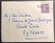 Angleterre N°314 3 Penny Violet Pour Monaco Oblitéré En Arrivée De La Griffe Linéaire De Monte Carlo RR - Brieven En Documenten