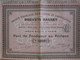 Action Part De Fondateur Au Porteur "Brevets Basset" 1907 (Acierie Siderurgie Métallurgie) - Industrie