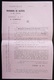 ANCIEN ET RARE DOCUMENT PUBLICITAIRE 1877 FABRIQUE TARIFS DES MOUCHOIRS DE BATISTE CORBU CAMBRAI - Reclame