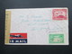 Zensurbeleg Nicaragua Air Mail / Luftpost Nach New York. Censurada. Marken Mit Aufdruck! - Nicaragua