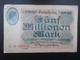 BILLET ALLEMAGNE (V1719) Fünf Millionen Mark 5000000 (2 Vues) Thyssen Hutte 1923 - 5 Millionen Mark