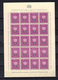 1950  Liechtenstein, Service, Armoirie, SE 35 / 44** En Feuillet De 20, Cote 165 €, - Neufs