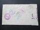 Zensurbeleg Domikanische Republik. Air Mail / Luftpost Nach New York. Examined By 3839. 9 Stempel!! - Dominicaanse Republiek