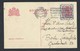 2n. Postcard. The Post Of 1926 Went To Amsterdam (Netherlands) Berlin (Germany). Advertising Stamp. Overprinting - Lettres & Documents