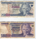 TURKEY 207-208 1990 250000-500000 Lirasi Used Lot 1 - Turkey