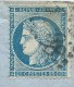 N° 60 BLEU CERES SUR LETTRE / HESDIN PAS DE CALAIS 1872 / POUR SURGERES - 1849-1876: Période Classique