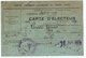 Ambérieu En Bugey (01) Ain : Carte D'électeur Avril1928 Avec Tampons Mairie Et Les Différents Votes électoraux. - Documents Historiques