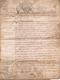 ACTE NOTARIE SUR PEAU DE 1783 DE LORRAINE ET BAR - Manuscrits