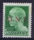 Italy  Sa 487 I , Mi 18 II Postfrisch/neuf Sans Charniere /MNH/**  RSI Lire 20 Verde Giallo Sopr GNR BS I - Neufs