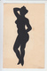 RT31.186 SILHOUETTE DECOUPEE  FEMME NUE   DE  E. LAMBERT DE MONTOISON  SPECIALISTE PARIS BY NIGHT THE GENTLEMAN GUIDE. - Silueta