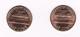 U.S.A.  2 X 1 CENT 1984 - 1984 D - 1909-1958: Lincoln, Wheat Ears Reverse