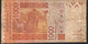 W.A.S. LETTER A IVORY COAST  P115Ak 1000 FRANCS (20)11 F-VF NO P.h. ! - Stati Dell'Africa Occidentale