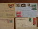 Delcampe - LOT 102 TIMBRES VOIRE CACHET  SUR LETTRES ETRANGERES FIN XIX A 1948 VOIR PHOTOS - Autres & Non Classés