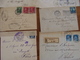 Delcampe - LOT 102 TIMBRES VOIRE CACHET  SUR LETTRES ETRANGERES FIN XIX A 1948 VOIR PHOTOS - Autres & Non Classés