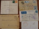 Delcampe - LOT 102 TIMBRES VOIRE CACHET  SUR LETTRES ETRANGERES FIN XIX A 1948 VOIR PHOTOS - Autres & Non Classés