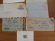 Delcampe - LOT 102 TIMBRES VOIRE CACHET  SUR LETTRES ETRANGERES FIN XIX A 1948 VOIR PHOTOS - Autres & Non Classés