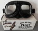 Delcampe - Lunettes Aviateur ROYAL AIR FORCE Noires ( Moto Biker Vespa Raf Retro Vintage Goggles RAF ) - Aviazione