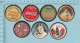 Pogs, Originale Serie #1 7 De 8  - Coca-Cola, Coke Cap Pugs, - Autres & Non Classés