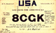 CPA Q.S.L. Carte De Radioamateurs Ancienne U.S.A. Gloversville N.Y. Accusé Réception Codifié (2 Scans) - Autres & Non Classés