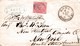 R285 - Bustina Da Roma A New York Del 1877  Con Cent 40 Carminio  DLR  Leggi.... - Storia Postale