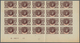 29439 Dahomey: 1906, 2c. General Faidherbe IMPERFORATE, 40 Copies Within Two (folded) Marginal Blocks Of 2 - Andere & Zonder Classificatie
